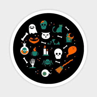 Halloween Pattern Magnet